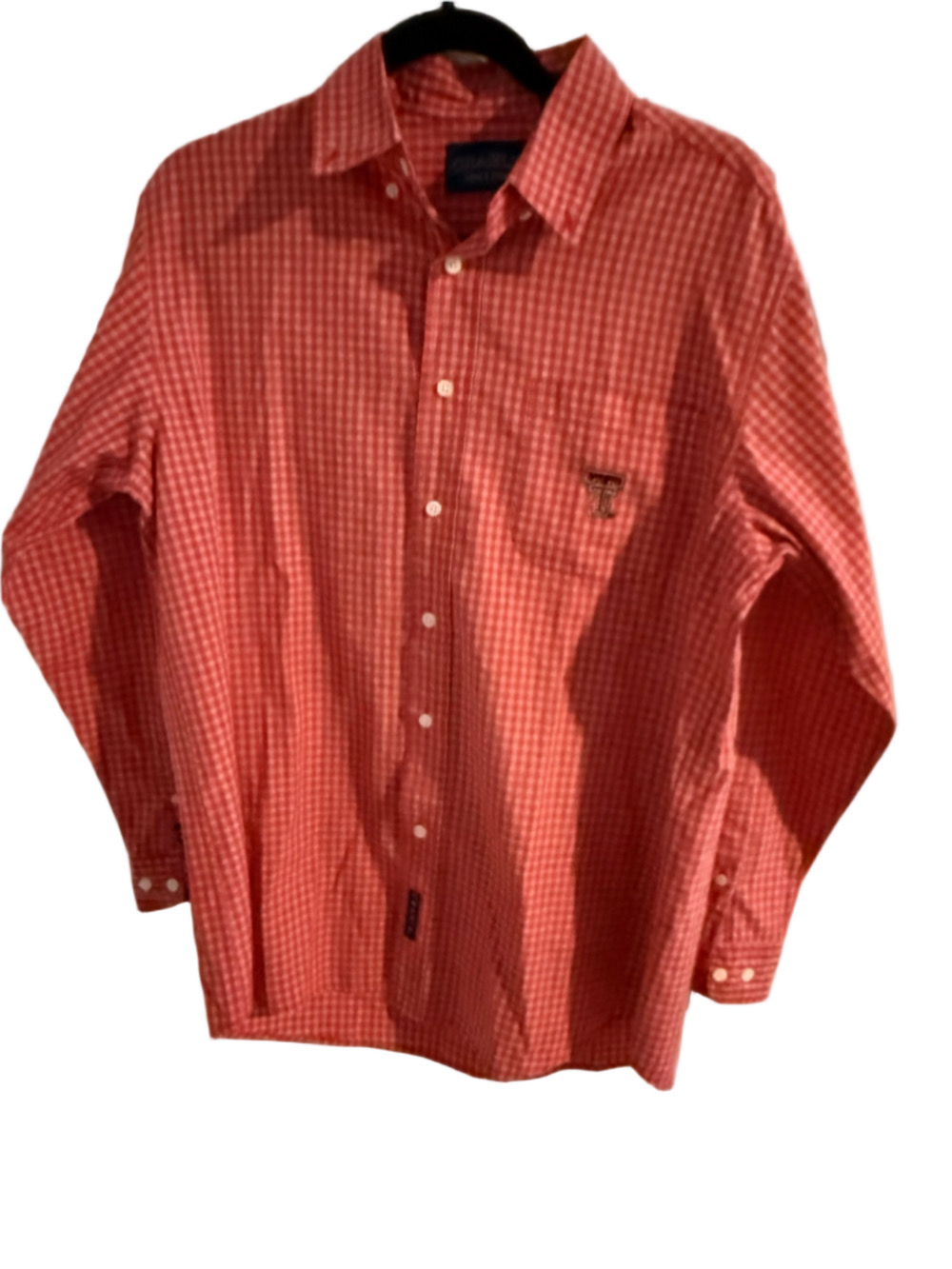 Crable Sportswear Texas Tech Red Raiders Plaid Button-Down Shirt – Men’s Medium